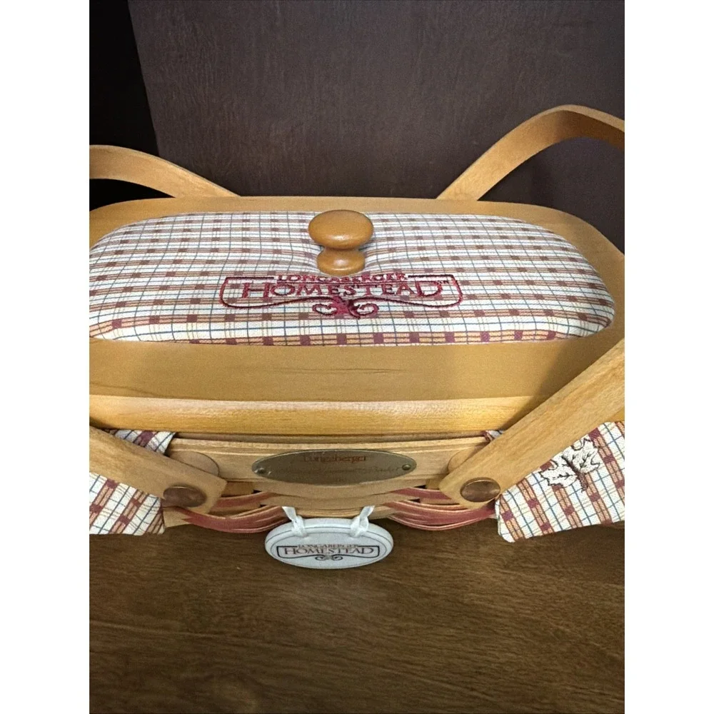 Longaberger Woven Memories Basket 2000 Homestead with Lid and Liner